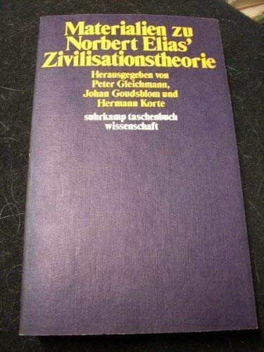 Stock image for Materialien zu Norbert Elias' Zivilisationstheorie. for sale by Versandantiquariat Felix Mcke