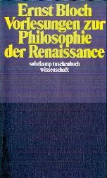9783518078525: Vorlesungen zur Philosophie der Renaissance.