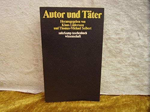 9783518078617: Autor und Tter.