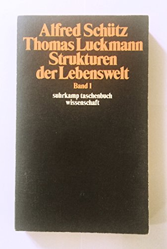 Stock image for Strukturen der Lebenswelt, Band 1 for sale by medimops