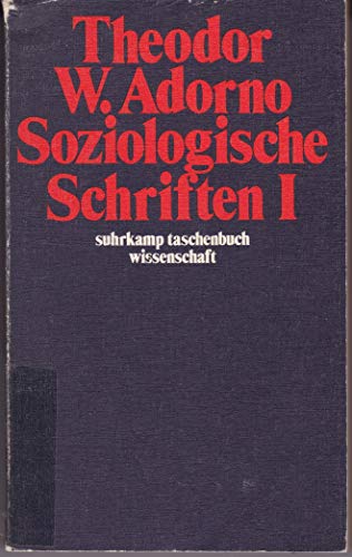 9783518079065: Soziologische Schriften I. ( = stw, 306) .