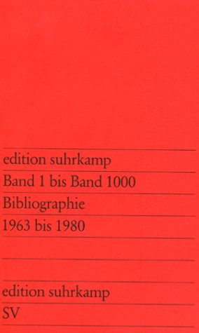 Beispielbild fr Band 1 Bis Band 1000: Bibliographie 1963 bis 1980 zum Verkauf von TAIXTARCHIV Johannes Krings
