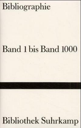 Beispielbild fr Bibliographie. Band 1 bis Band 1000, 1951 bis 1989. zum Verkauf von Antiquariaat Schot