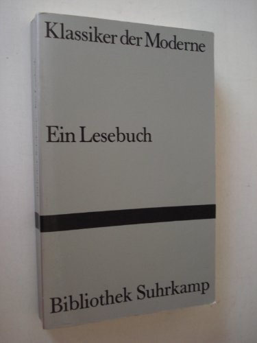 Imagen de archivo de Bibliothek Suhrkamp. Ein Lesebuch, Klassiker der Moderne a la venta por Versandantiquariat Felix Mcke