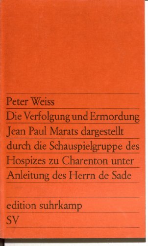 9783518100684: Die Verfolgung und Ermordung Jean Paul Marats etc