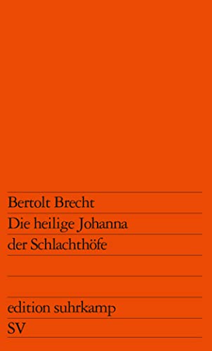 Stock image for Die heilige Johanna der Schlachthfe for sale by Better World Books