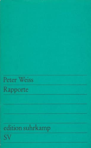 Beispielbild fr Rapporte (edition suhrkamp) (Sondereinband) von Peter Weiss (Autor) zum Verkauf von Nietzsche-Buchhandlung OHG