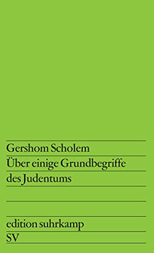 Beispielbild fr ber einige Grundbegriffe des Judentums (edition suhrkamp) zum Verkauf von medimops