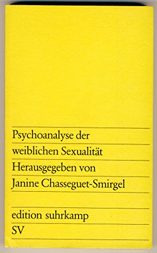 Beispielbild fr Psychoanalyse der weiblichen Sexualitt. zum Verkauf von medimops