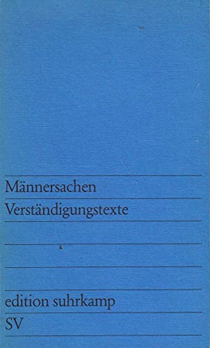 Männersachen .- Verständigungstexte