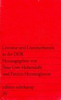 Beispielbild fr Literatur und Literaturtheorie in der DDR. zum Verkauf von Versandantiquariat Felix Mcke