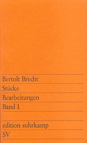 Beispielbild fr Stcke. Bearbeitungen. Band 1: BD I (edition suhrkamp) zum Verkauf von medimops