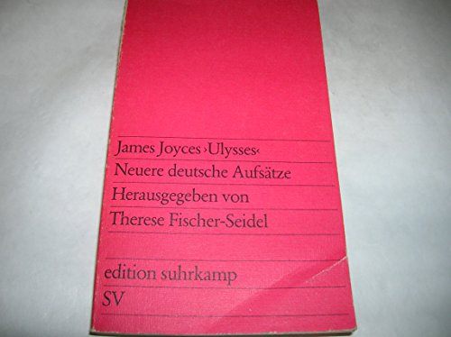 9783518108260: James Joyces "Ulysses". Neuere deutsche Aufstze