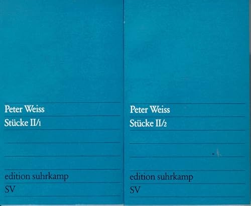 Stucke 2 (9783518109106) by Peter Weiss