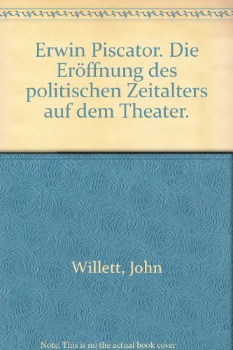 Stock image for Die Erffnung des politischen Zeitalters auf dem Theater. edition sihrtkamp )"$ 7 !: aUFLAGE for sale by Hylaila - Online-Antiquariat