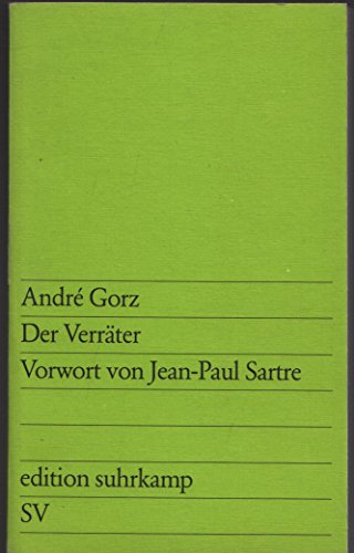 Beispielbild fr Der Verrter. Vorw. von Jean-Paul Sartre. Aus d. Franz. bers. von Eva Moldenhauer / Edition Suhrkamp ; 988 zum Verkauf von BBB-Internetbuchantiquariat