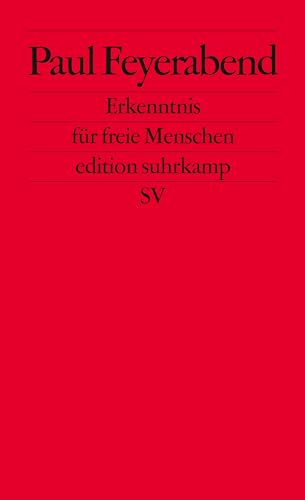 Stock image for Erkenntnis fu?r freie Menschen (Edition Suhrkamp) (German Edition) for sale by GF Books, Inc.