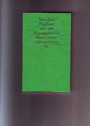 9783518110355: Poggibonsi 1979-1980 (Edition Suhrkamp) (German Edition)