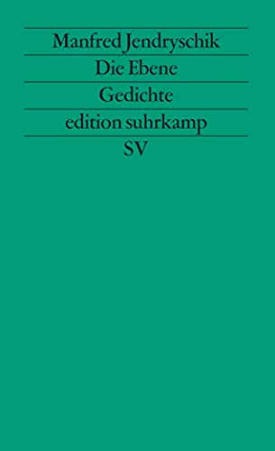 Imagen de archivo de Die Ebene. Gedichte. edition suhrkamp neue folge 37 a la venta por Hylaila - Online-Antiquariat