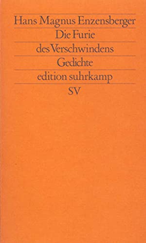 Imagen de archivo de Die Furie Des Verschwindens: Gedichte a la venta por Anybook.com
