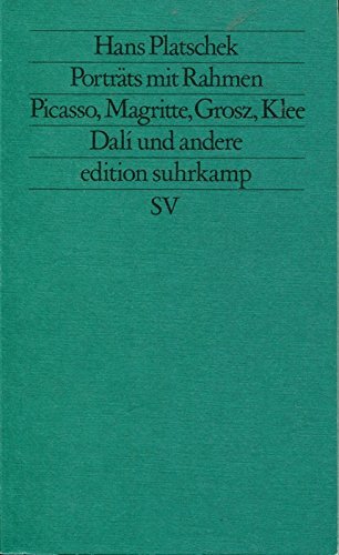 Porträts mit Rahmen Picasso, Magritte, Grosz, Klee, Dali und andere - signiert