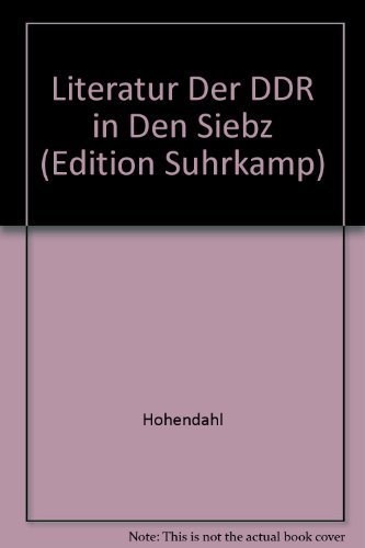 Literatur Der DDR in Den Siebz