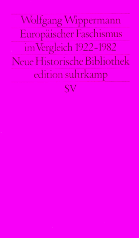 9783518112458: Europischer Faschismus im Vergleich (1922-1982) (Edition Suhrkamp)