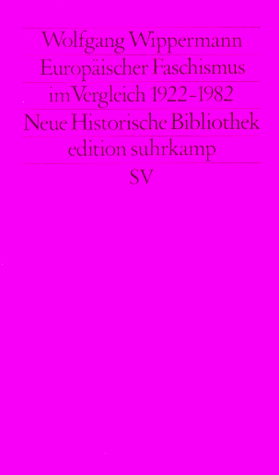 9783518112458: Europischer Faschismus im Vergleich (1922-1982). (=Edition Suhrkamp, Neue Folge; Band 245).