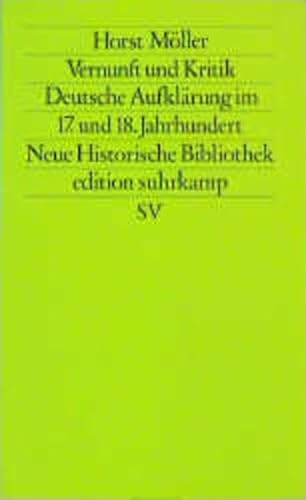 Vernunft und Kritik. (9783518112694) by MÃ¶ller, Horst