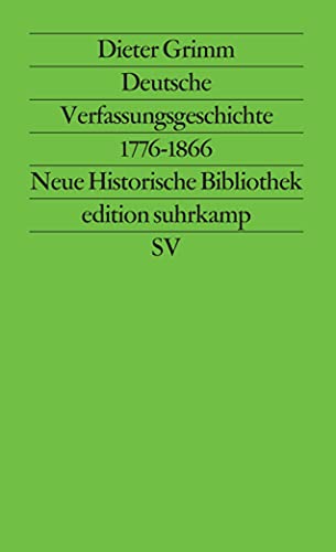 Imagen de archivo de Deutsche Verfassungsgeschichte 1776-1866 a la venta por medimops