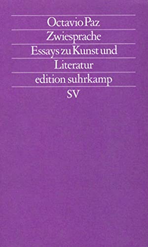 9783518112908: Zwiesprache: Essays zur Kunst und Literatur