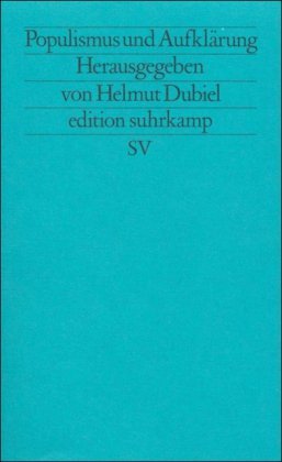Populismus und Aufkla?rung - Dubiel, Helmut (Hrsg.)