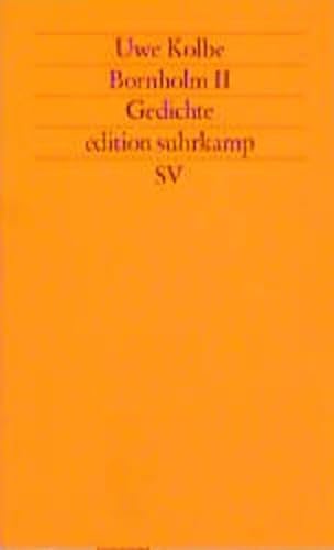 Bornholm II: Gedichte (edition suhrkamp)