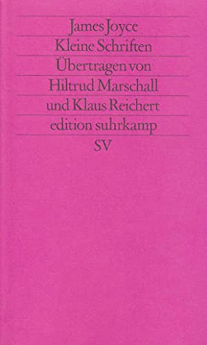 9783518114377: Kleine Schriften: Band 4: Kleine Schriften