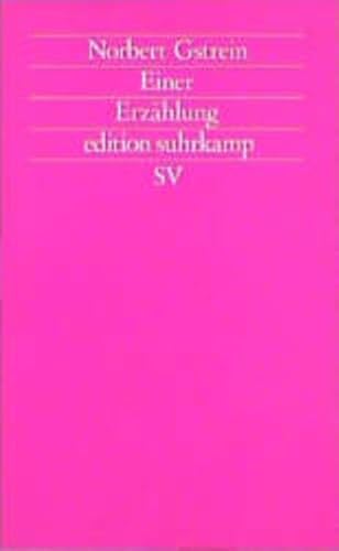 9783518114834: Einer: Erzahlung (Edition Suhrkamp) (German Edition)