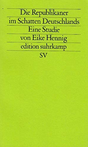 DIE REPUBLIKANER IM SCHATTEN DEUTSCHLANDS - EINE STUDIE (ISBN 9783492253772)