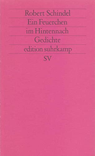 Ein Feuerchen im Hintennach. Gedichte 1986–1991. - Schindel, Robert