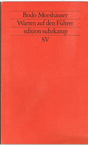 9783518118795: Warten auf den Führer (Edition Suhrkamp ; 1879 = n.F) (German Edition)
