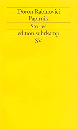 Stock image for Papirnik: Stories (edition suhrkamp) for sale by medimops