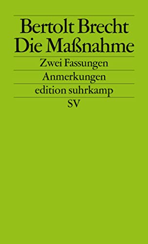 9783518120583: Die Manahme. Zwei Fassungen: Anmerkungen: 2058