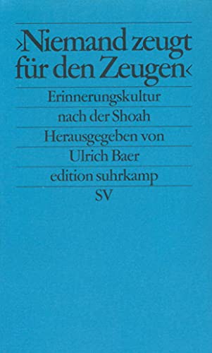 Beispielbild fr Niemand zeugt fr den Zeugen zum Verkauf von Antiquariat Walter Nowak