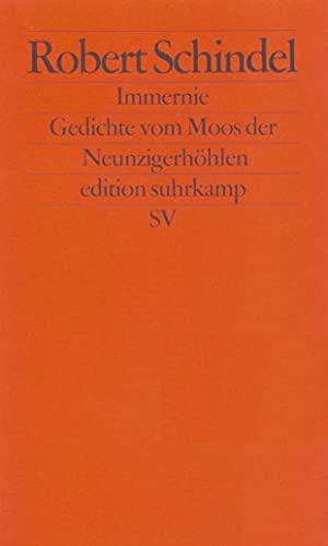 Beispielbild fr Immernie: Gedichte vom Moos der Neunzigerh hlen (Broschiert) von Robert Schindel (Autor) zum Verkauf von Nietzsche-Buchhandlung OHG