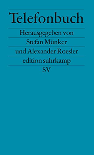 Telefonbuch - Stefan Münker,Roesler