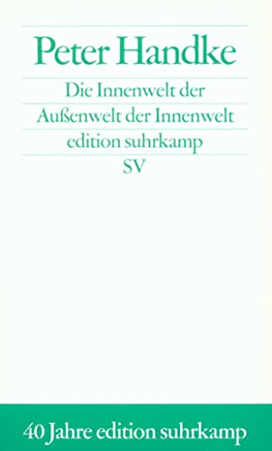 9783518124222: Handke: Innenwelt der Auenwelt/SA