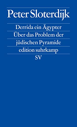 Imagen de archivo de Derrida ein gypter. ber das Problem der jdischen Pyramide, a la venta por modernes antiquariat f. wiss. literatur