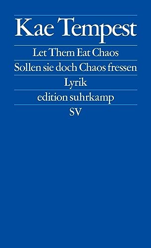 Beispielbild fr Let Them Eat Chaos / Sollen sie doch Chaos fressen: Lyrik (edition suhrkamp) zum Verkauf von medimops