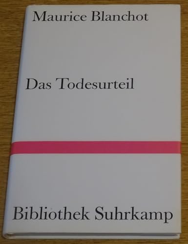 Beispielbild fr Das Todesurteil. zum Verkauf von Antiquariat & Verlag Jenior