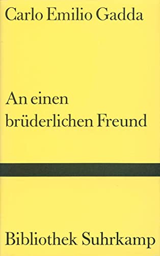 Imagen de archivo de An einen brderlichen Freund: Briefe an Bonaventura Tecci (Bibliothek Suhrkamp) a la venta por medimops