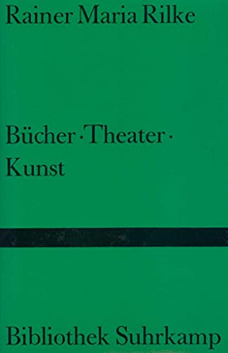 Stock image for Bcher - Theater - Kunst. Aufstze 1896-1905. Herausgegeben von Richard von Mises. Bibliothek Suhrkamp (BS) Band 1068. for sale by Antiquariat Mercurius