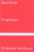 Fragebogen. (9783518220955) by Frisch, Max